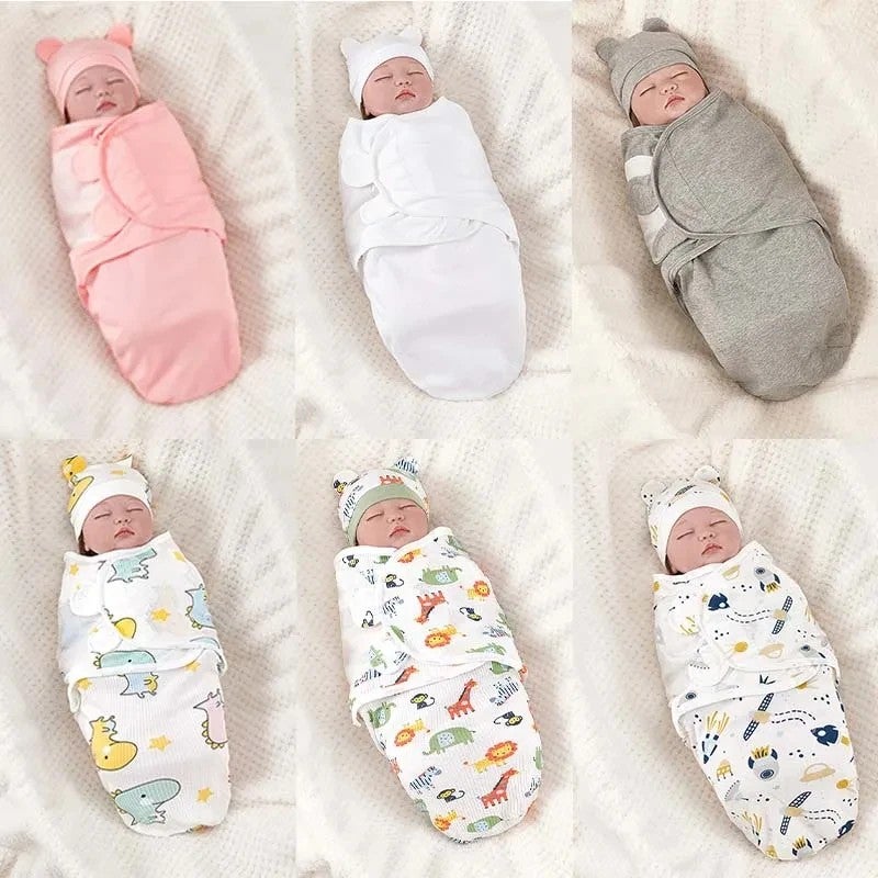 Bluejw Easy Swaddle Wrap Newborn - Adjustable Swaddlers Blanket 0-2 Months - Image 3