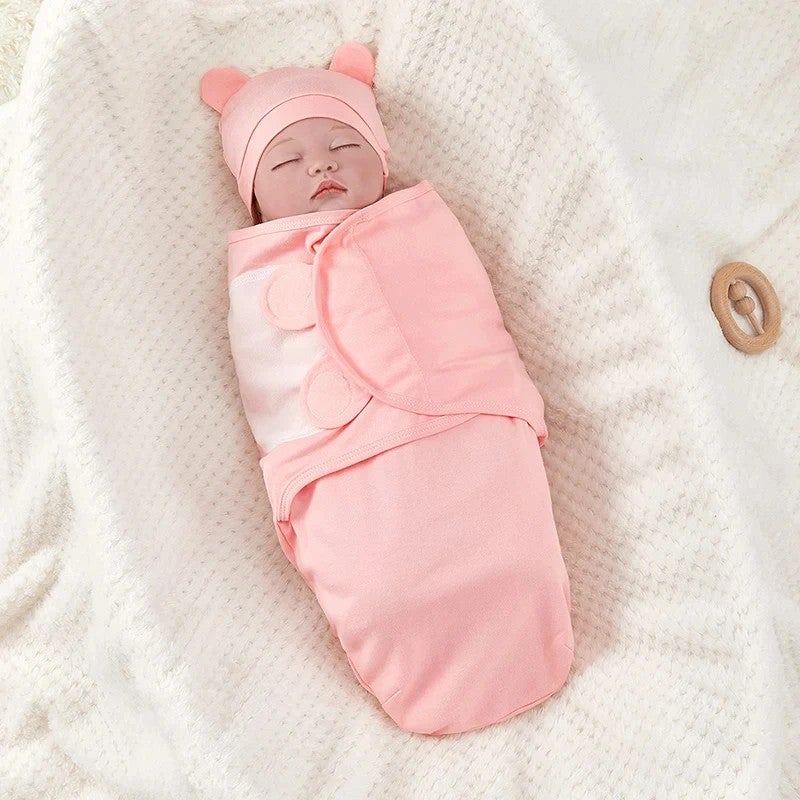 Bluejw Easy Swaddle Wrap Newborn - Adjustable Swaddlers Blanket 0-2 Months - Image 2