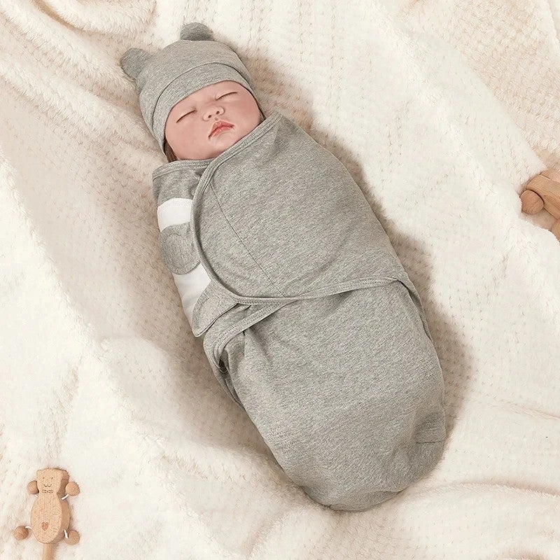 Bluejw Easy Swaddle Wrap Newborn - Adjustable Swaddlers Blanket 0-2 Months - Image 5