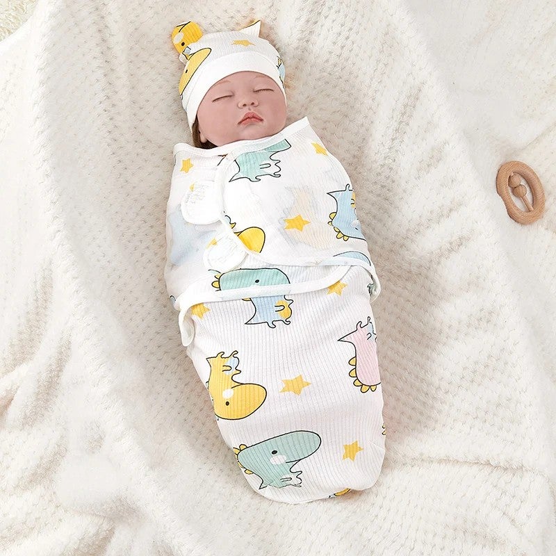Bluejw Easy Swaddle Wrap Newborn - Adjustable Swaddlers Blanket 0-2 Months - Image 1