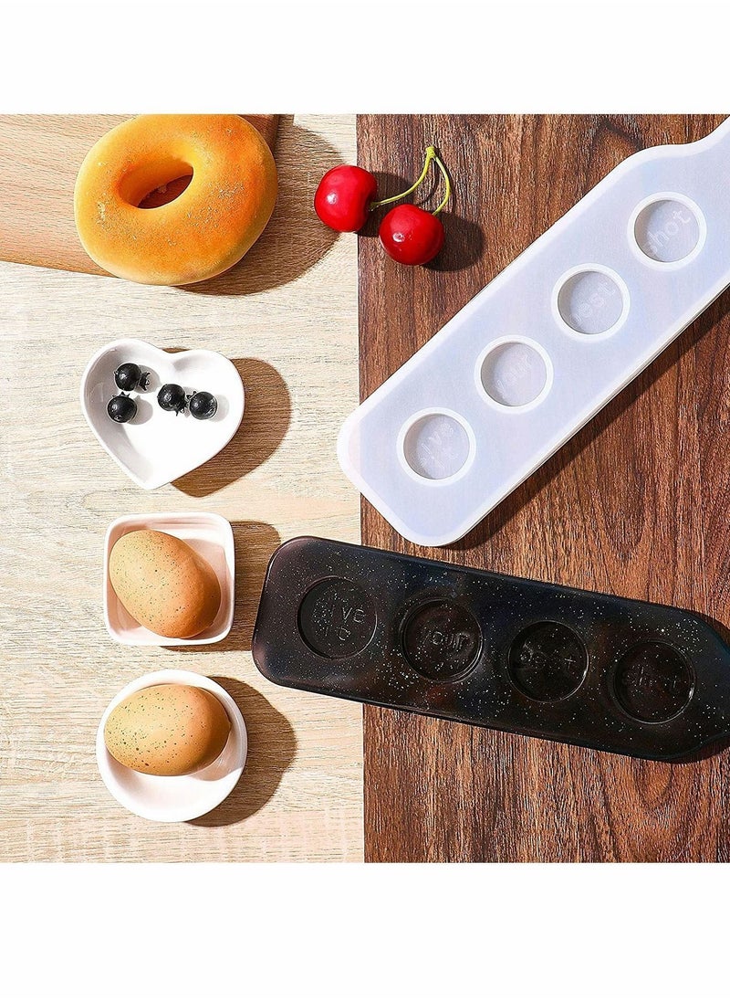 Y&D - Shot Glass Serving Tray Mold, Holder Mold for Resin, 4 Holes Glasses Resin Party Home Decor DIY Crafts, Handmade Gifts, and Tasting Board Clubs - Image 1