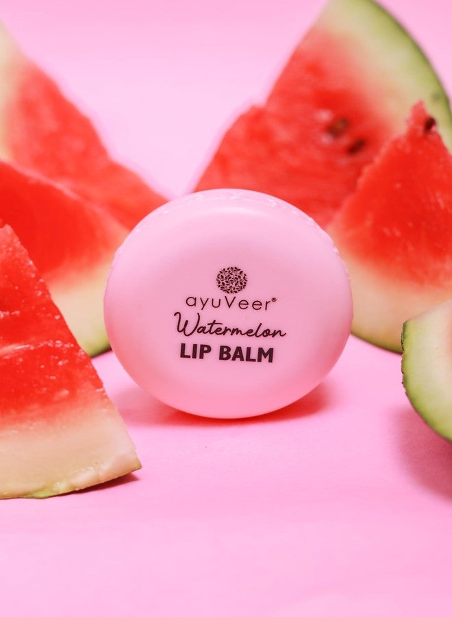 Ayuveer Watermelon Lip Balm to Hydrate, Moisturize & Lighten Dark Pigmented Lips, Soothe & Heal Dry, Chapped & Damaged for Soft, Healthy Lips | For Men and Women, 10 G - Image 3
