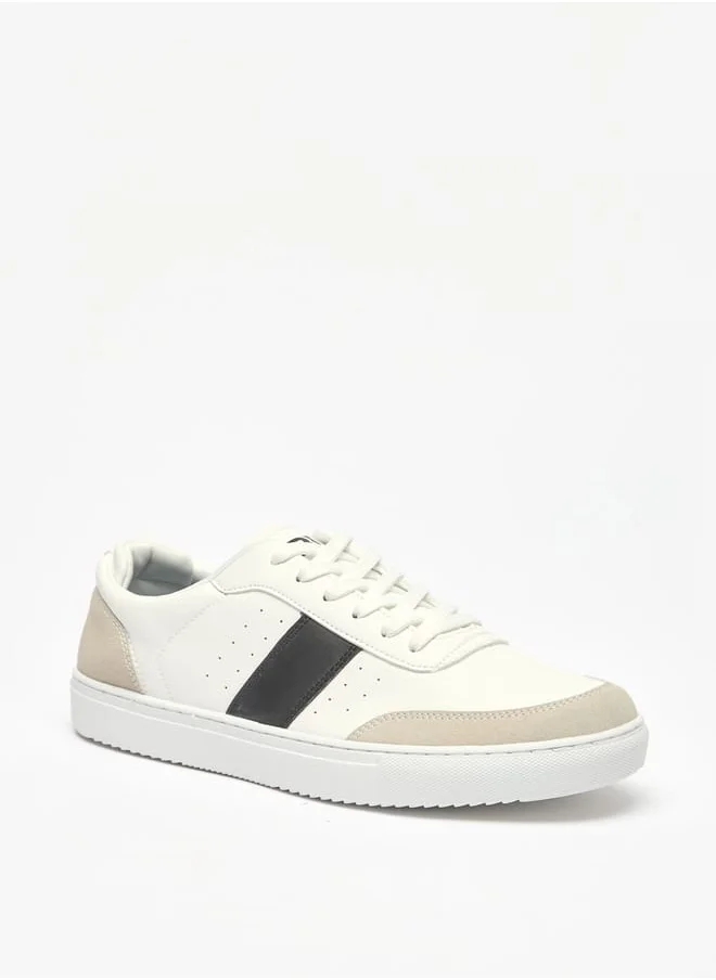 LBL by Shoexpress Panelled Lace-Up Sneakers