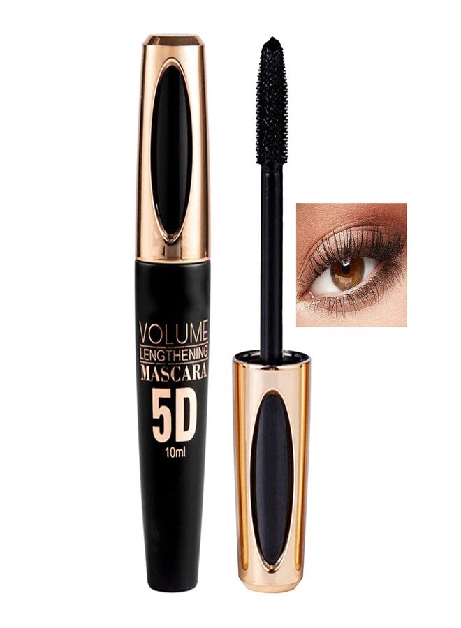 DLZZRS Black Mascara for Eyelashes, Colorful Waterproof Long Lasting Eye Lash, 5D Silk Fiber Lash Smudgeproof, Lengthening, Defining, Curling, Volumizing Color Mascara Halloween Party Stage Use, #01 - Image 1