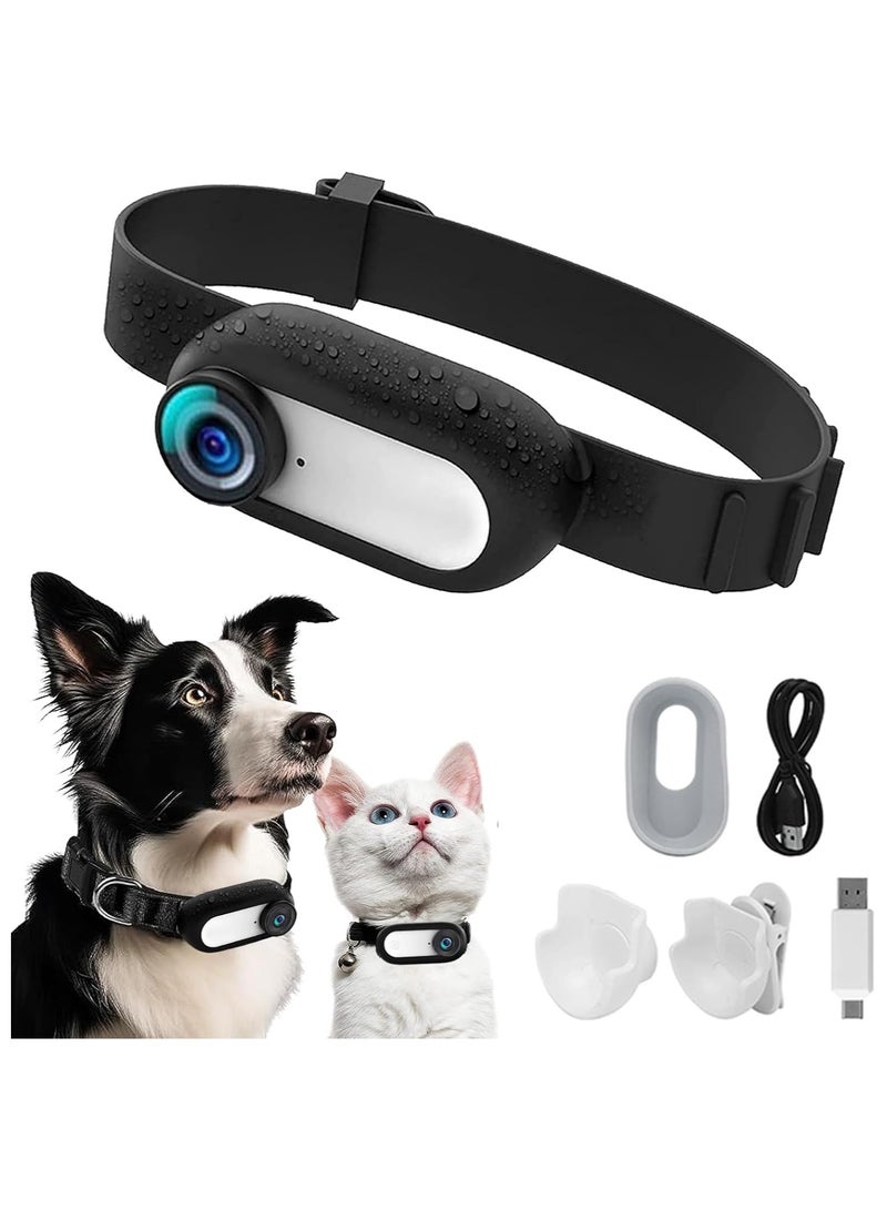 general HD 1080P Dog Tracker Collar No WiFi Needed Cat Collars Camera Sport/Action Camera with Video Records Mini Body Cam Indoor/Outdoor Wireless Collar Pet Supplies/Stuff Designed for Dogs Birthday Gift - Image 1