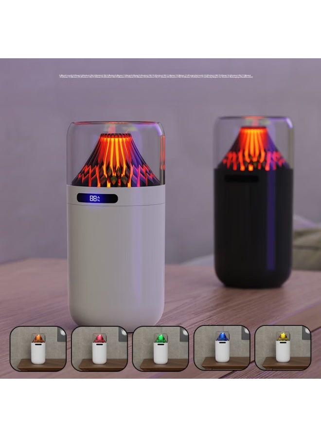 kelleia Kalaio Usb Humidifier For Car, Bedroom, Quiet Operation, Baby, Office, Desktop, Large Capacity, Smart Digital Display, Night Light, Large Mist Output, Power-off Protection Humidifier, White - Rechargeable Model - Image 4