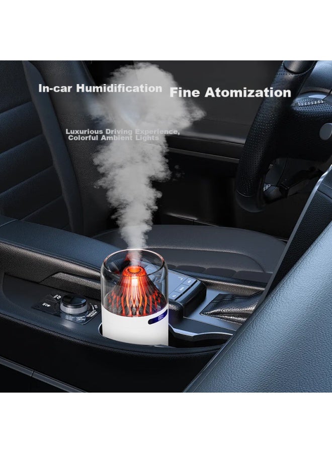 kelleia Kalaio Usb Humidifier For Car, Bedroom, Quiet Operation, Baby, Office, Desktop, Large Capacity, Smart Digital Display, Night Light, Large Mist Output, Power-off Protection Humidifier, White - Rechargeable Model - Image 5