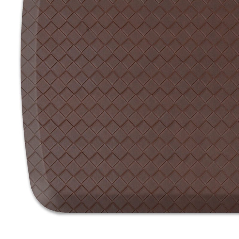 GelPro Elite Premier Gel Foam Cushioned AntiFatigue Kitchen Floor Comfort Mat Padded StainResistant Waterproof NonSlip Comfort Padded DeskOffice Mat 20 x 72 Basketweave Truffle
