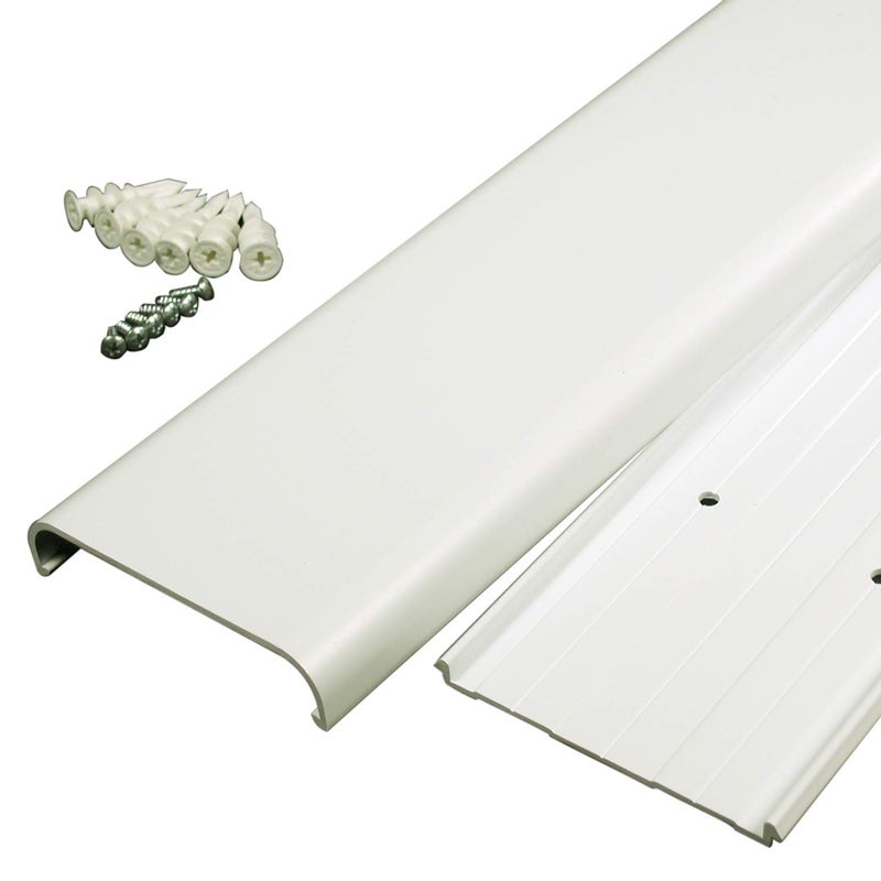 Legrand Wiremold C33 30 Inch Flat Screen TV Cord Cover Kit Organizer for Wall Holds Up to 10 Cords or Cables White 1 Pack