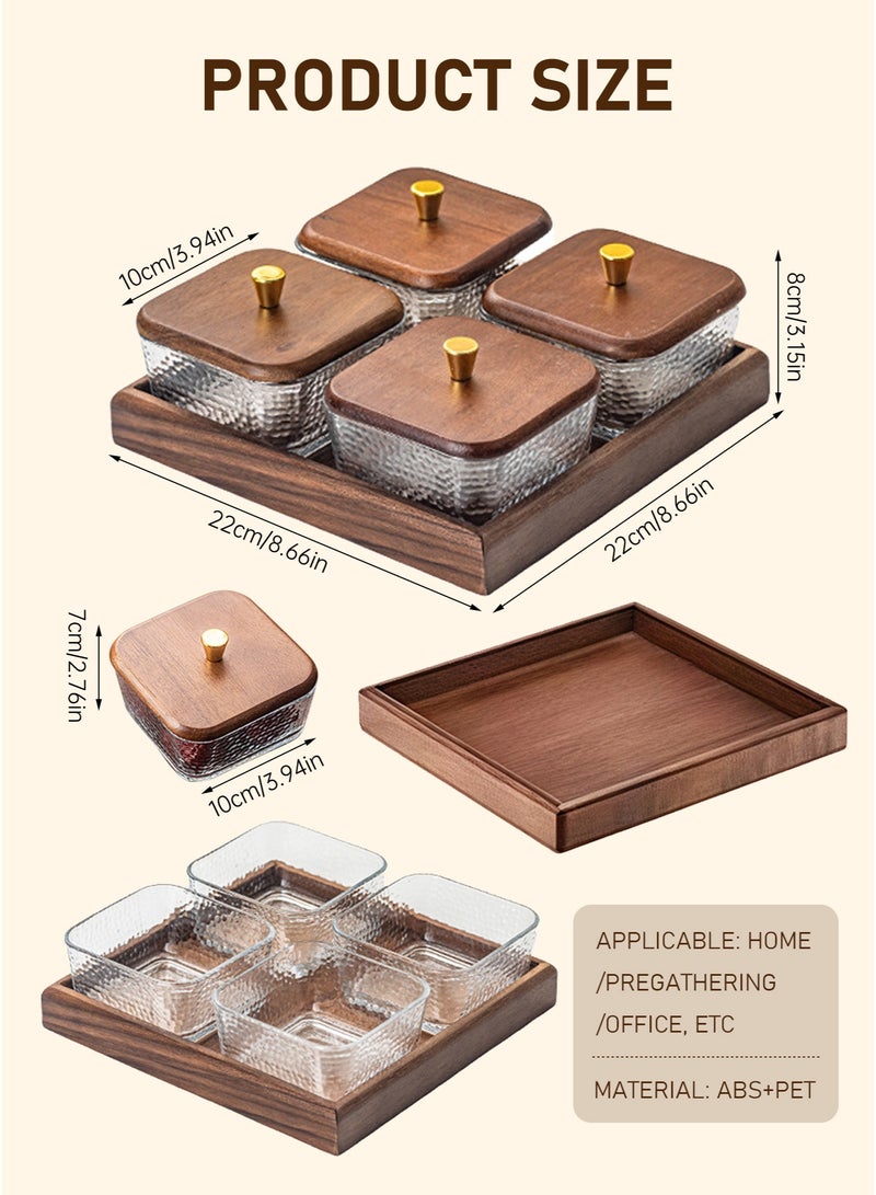 WinHolder Wood Grain Fruit Plate – Versatile Serving Tray for Dried Fruits, Nuts, Candy, Cookies, Chips, and Party Snacks - Image 3