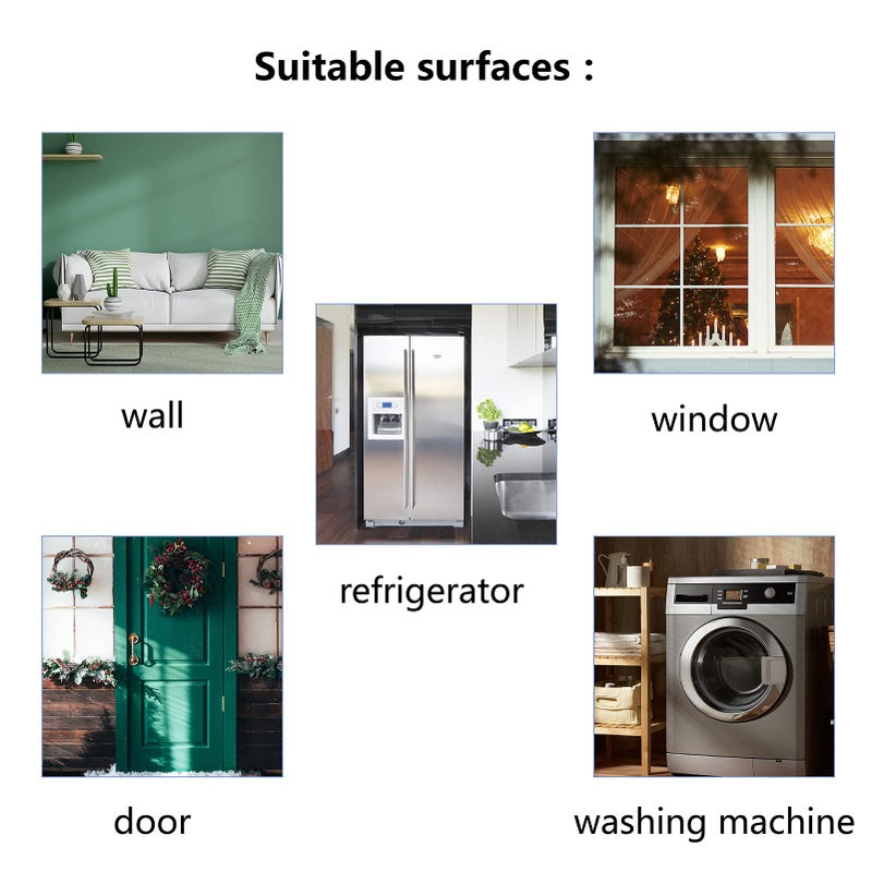 Creatcabin 4pcs غرفة الغسيل شارات جدار فينيل غسل اقتباس جاف ملصقات جدار جدار الجدار - Image 5