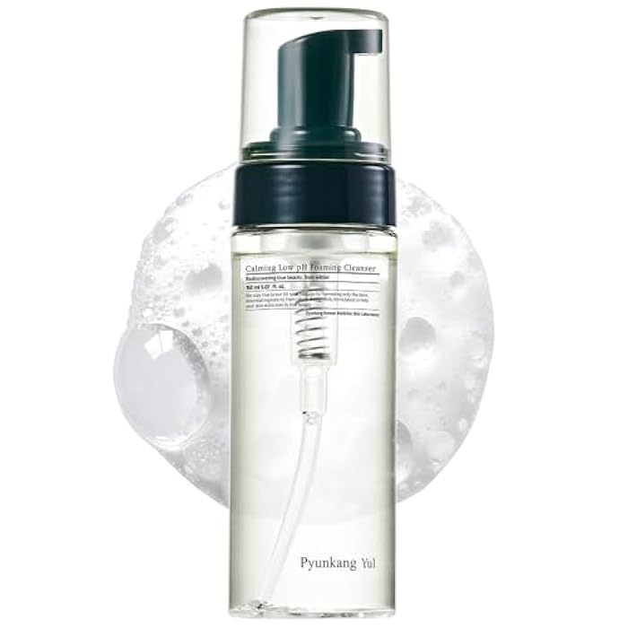 Pyunkang Yul PKY Calming Low pH Foaming Cleanser | Daily Face Wash & Makeup Remover with Tea Tree, Centella Asiatica, 5 Hyaluronic Acids that Removes Dead Skin Cells, Hydrates Skin - 150ml 5.07 Fl.Oz. - Image 1
