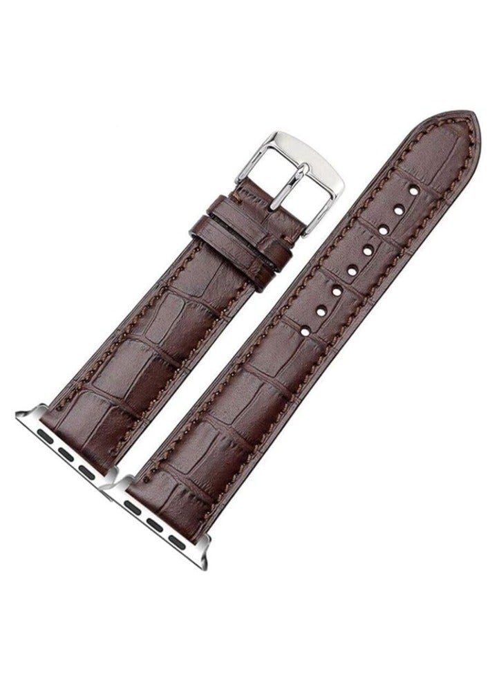 Leather Bands Compatible with Samsung Galaxy Watch Ultra 47mm Band (2024), Top Grain Genuine Leather Replacement Strap for Men Women - Image 1