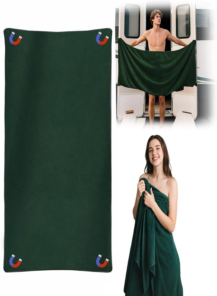 NoorTech Outdoor Magnetic Bath Towel Quick MDry Sand Resistant Beach Towel Magnetic Corners Resistant Suitable for Beach Pool Gym Yoga 76 x 190 cm - Image 1