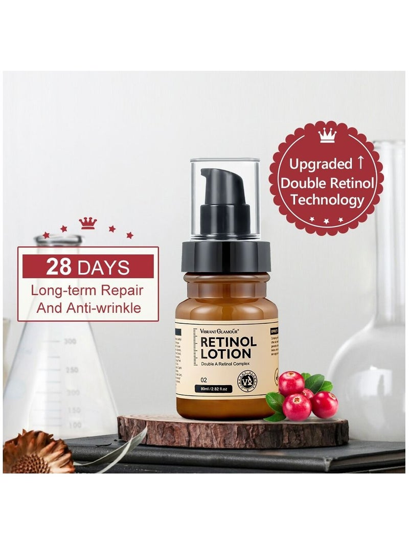 Vibrant Glamour كريم لوشن مزدوج الريتينول VA مضاد للشيخوخة بالكولاجين 80 مل - Image 2