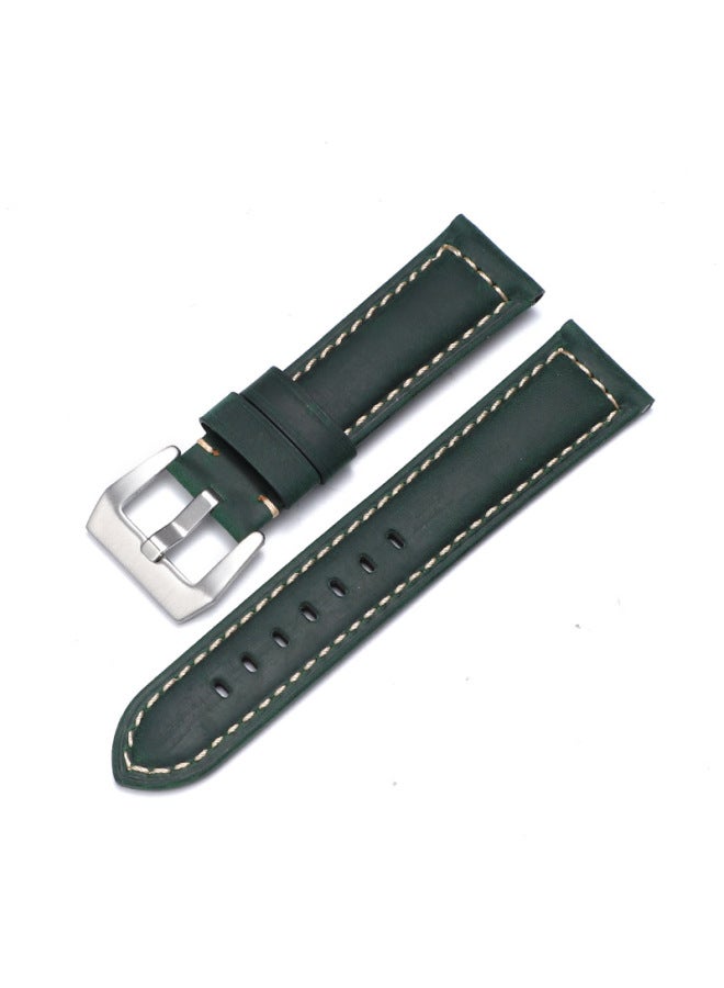 For Iwatch Strap Genuine Leather Apple Watch Strap Applewatch8 Huawei Gt3 Samsung S1 Pena Sea - Image 1