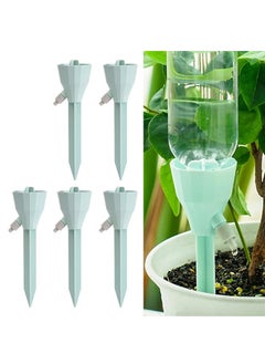 5PCS New Upgraded Plant Self Watering Spikes,Adjustable Plant Watering Devices with Slow Release Control Switch Water Dripper,Watering Planter Insert,Automatic Plant Waterer for Vacations