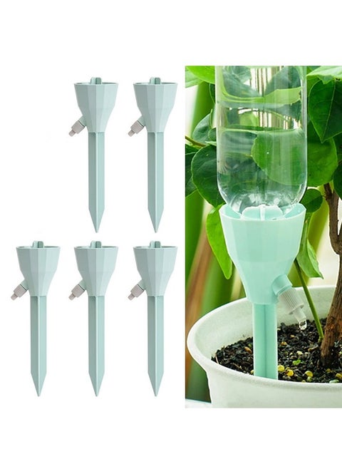 5PCS New Upgraded Plant Self Watering Spikes,Adjustable Plant Watering Devices with Slow Release Control Switch Water Dripper,Watering Planter Insert,Automatic Plant Waterer for Vacations