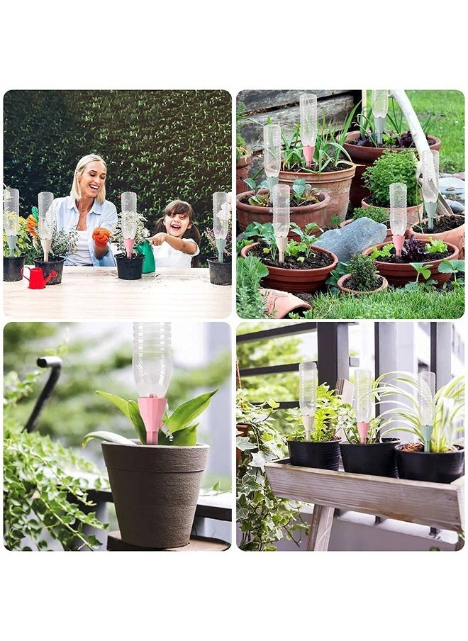 ShebSheb - 5PCS New Upgraded Plant Self Watering Spikes,Adjustable Plant Watering Devices with Slow Release Control Switch Water Dripper,Watering Planter Insert,Automatic Plant Waterer for Vacations - Image 1