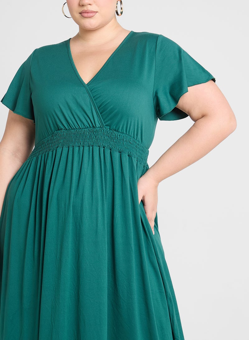 Ginger Plus Empire Waist Midi Dress - Image 3