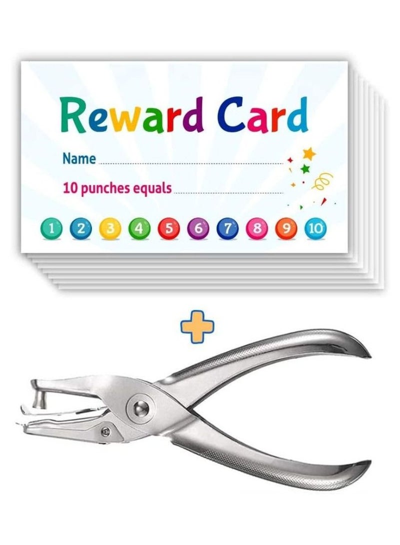 فن ليرنينج ستور بطاقات هدايا المكافآت التحفيزية للطلاب - أدوات الفصل ومستلزمات المعلم - خرامة + 100 بطاقة باللغة الانجليزية - Image 3