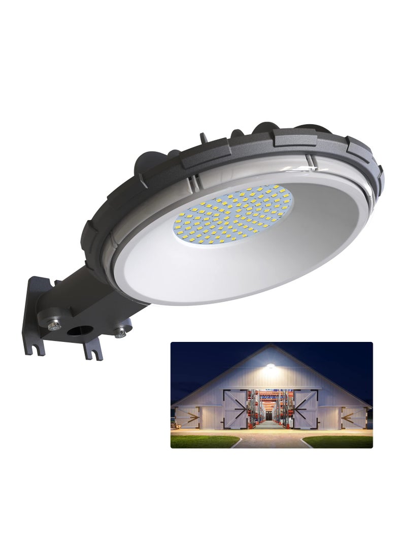 SYOSI LED Barn Light with Dusk to Dawn Sensor, Outdoor Area Lighting Street Light Safety Street Light Automatic Dusk to Dawn Barn Light for Farmhouse Barns Garage Yard Warehouse Outdoor Security Lighting  - Image 1