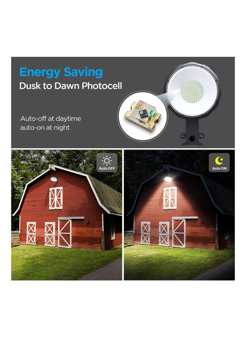 SYOSI LED Barn Light with Dusk to Dawn Sensor, Outdoor Area Lighting Street Light Safety Street Light Automatic Dusk to Dawn Barn Light for Farmhouse Barns Garage Yard Warehouse Outdoor Security Lighting  - Image 4