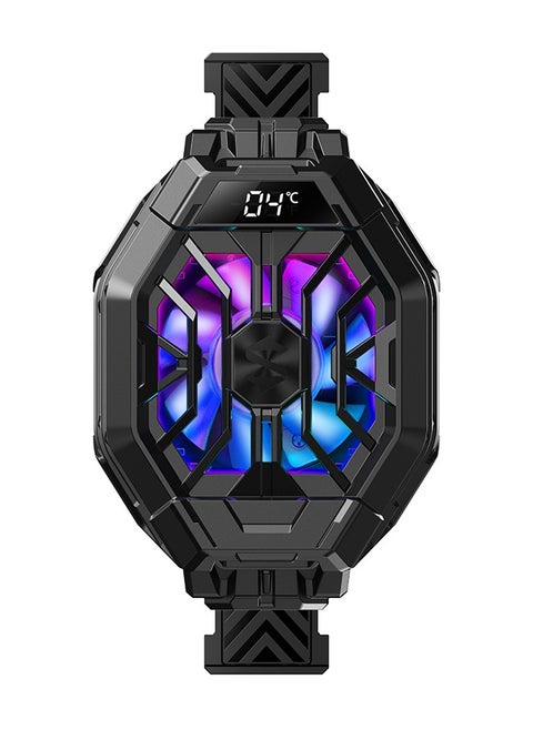Black Shark Phone Cooler, FunCooler 2 Pro, Gaming Cooling Fan Phone Cooler with RGB Lighting, LED Temperature Display, Sleep Timer, Fan Speed Settings