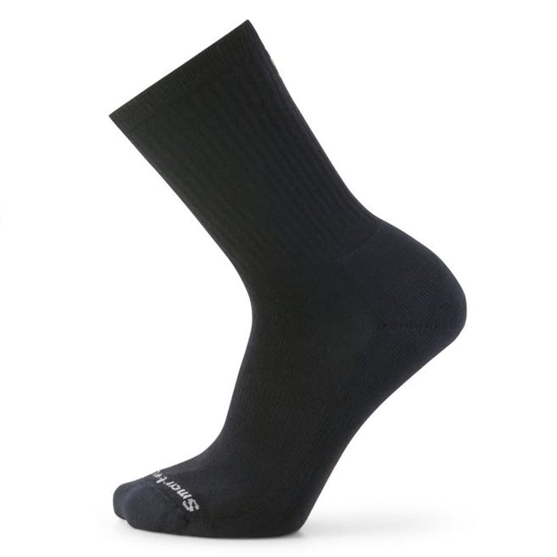 Smartwool Everyday Solid Rib Crew Socks For Men and Women Black Xl - Image 1