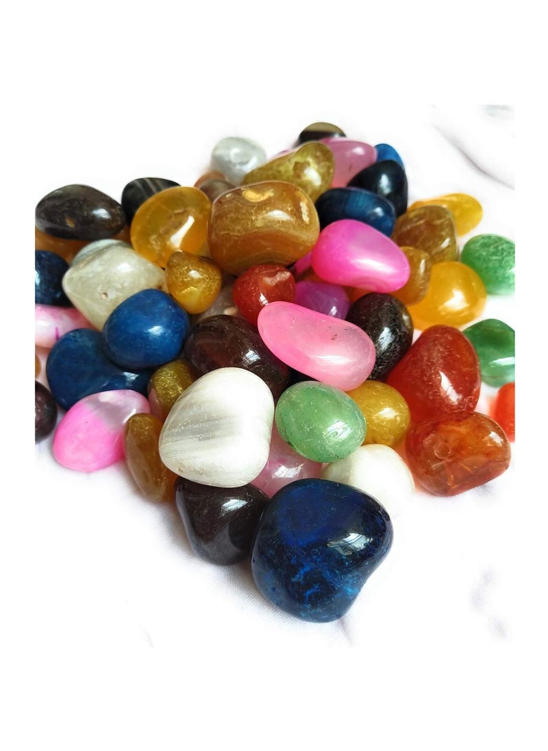 OhhSome OhhSome Mixed Onyx Oynx Pebbles Natural Stone Home Decorative Marble 1Kg  - Image 1