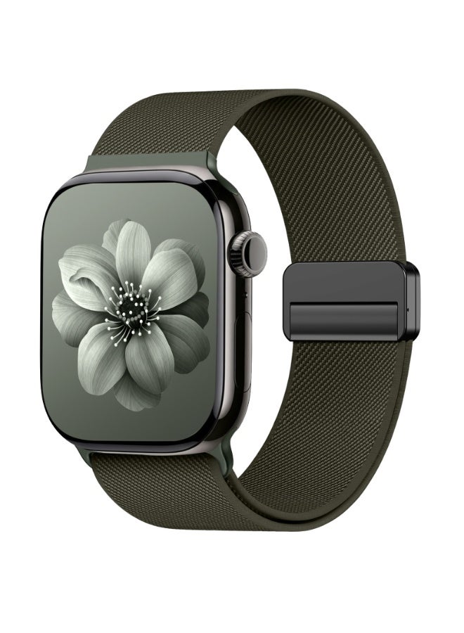 Elastic watch band for Apple Watch Series10 42mm, sizes 40mm, 41mm, 42mm, , , 38mm, for women and men; magnetic clasp elastic movement loop nylon fabric band for iWatch series 11 10 9 8 7 6 5 4 3 SE Ultimate 3/2/1 - Image 1