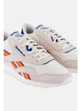 Reebok Men Cl Nylon Lace Up Running Shoes, Off White  - Image 3
