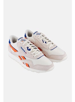 Reebok Men Cl Nylon Lace Up Running Shoes, Off White  - Image 1