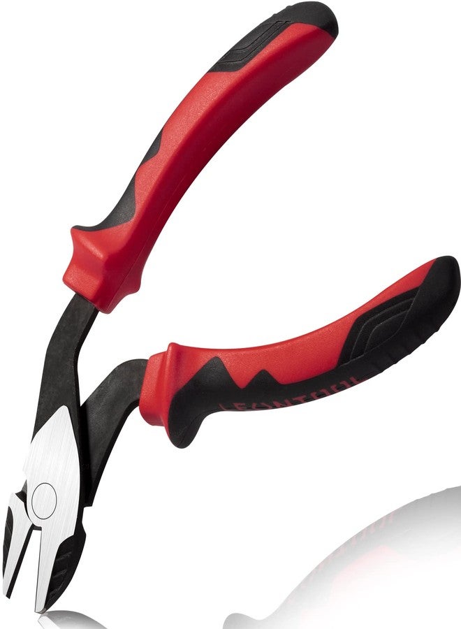 LEONTOOL High Leverage Diagonal Cutting Pliers with Angled Head 7 Inch Wire Cutters Heavy Duty Side Cutting Pliers Professional Hand Tool Saving 35 Percent Labour - Image 1