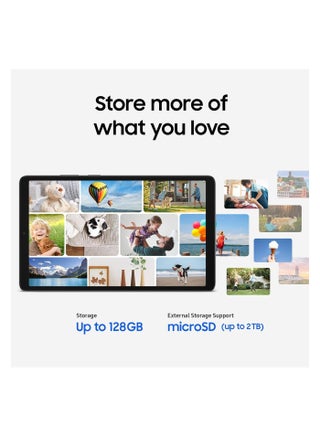 جالاكسي تاب A11 بحجم 8.7 إنش (22.05 سم) TFT LCD، 8 جيجابايت RAM، 128 جيجابايت تخزين، واي فاي + LTE، رمادي – SM-X135G - النسخة الهندية - view 3