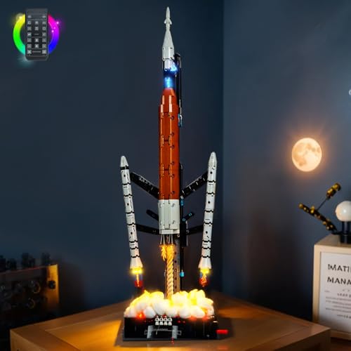LocoLee Light kit Compatible with Lego 42221 NASA Artemis Space Launch System Rocket No Actual Model Only Lights LED Lighting Accessories for Lego NASA Rocket RC Version - Image 1