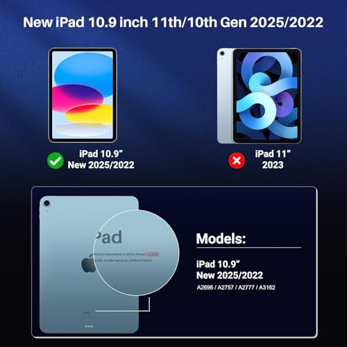 ZOEGAA Privacy Screen Protector For iPad A16 10.9 Inch/11 Inch 2022/2025 11th/10th Generation, Anti Blue Light And Glare Face Id & Apple Pencil Compatible Case Friendly - Image 5