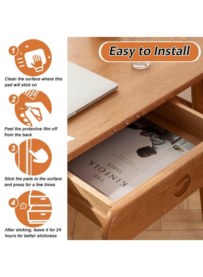 Shintop Furniture Bumpers - Clear Adhesive Bumper Pads Surface Protection for Wall and Wooden Floor Come with 100pcs (Hemispherical) - Image 3