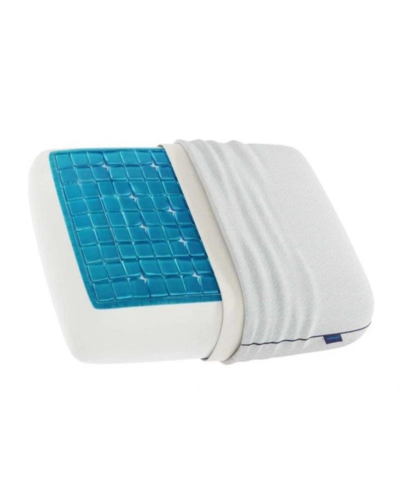 Technogel Deluxe Cooling Gel Pillow - Patented Cooling Technology, Odorless Memory Foam – Breatable Ergonomic Support for Side & Back Sleepers with Washable Cover, 5.5" (Thick) - Image 1