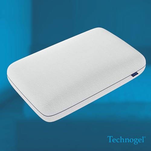 Technogel Deluxe Cooling Gel Pillow - Patented Cooling Technology, Odorless Memory Foam – Breatable Ergonomic Support for Side & Back Sleepers with Washable Cover, 5.5" (Thick) - Image 5