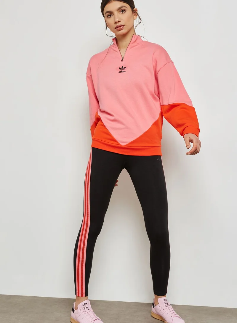 adidas Originals Logo 1/4 Zip Sweatshirts