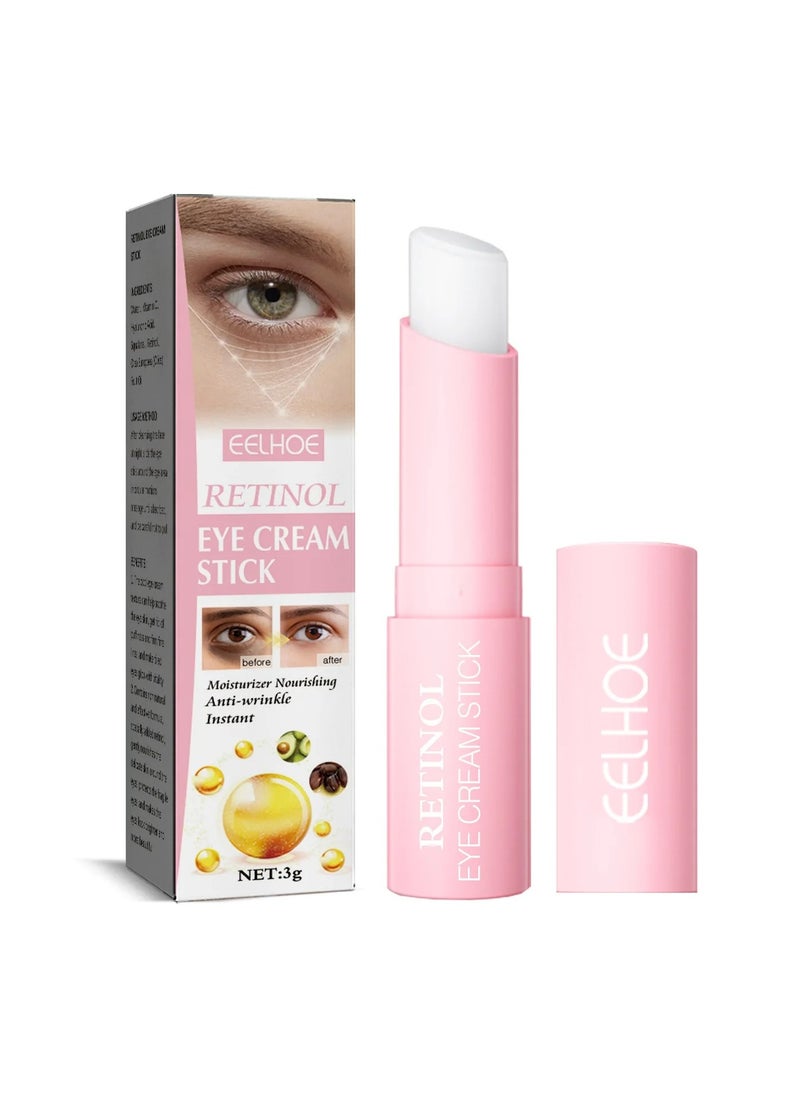 EELHOE Eye Cream, Eye Stick for Dark Circles and Puffy Eyes, Hydrating and Brightening Anti-wrinkle Eye Cream Stick, Eye Cream to Reduce Wrinkles and Fine Lines  - Image 1