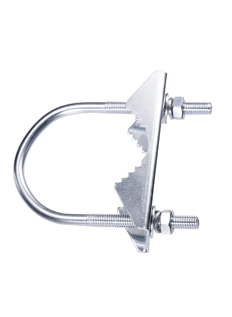 KASTWAVE U-Bolt Pipe Clamp,1⅝" Open Width U-Type Antenna Mast Clamp For Outdoor 4G LTE Antenna,Ham Radio Antenna,TV Antenna,Heavy Duty Mounting Hardware(4PACKS). - Image 5