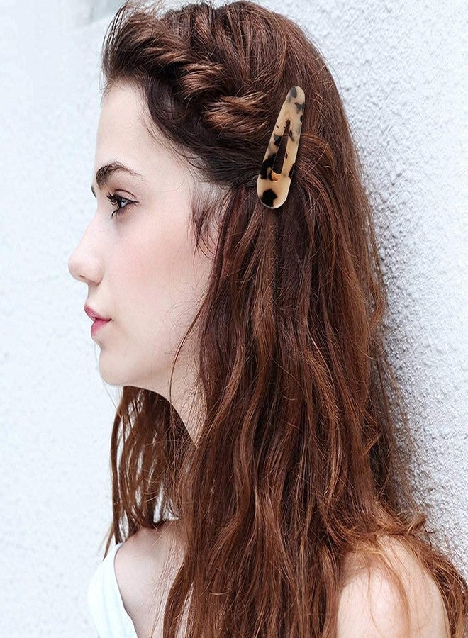 DealFry Fashion Acrylic Hair Clips Non-Slip Large Korean Barrettes Geometric Acrylic Resin Alligator Hair Clip Hair Pins Barrettes for Women Ladies Hair Headwear Accessories Styling Tool (12 Pcs) - Image 4