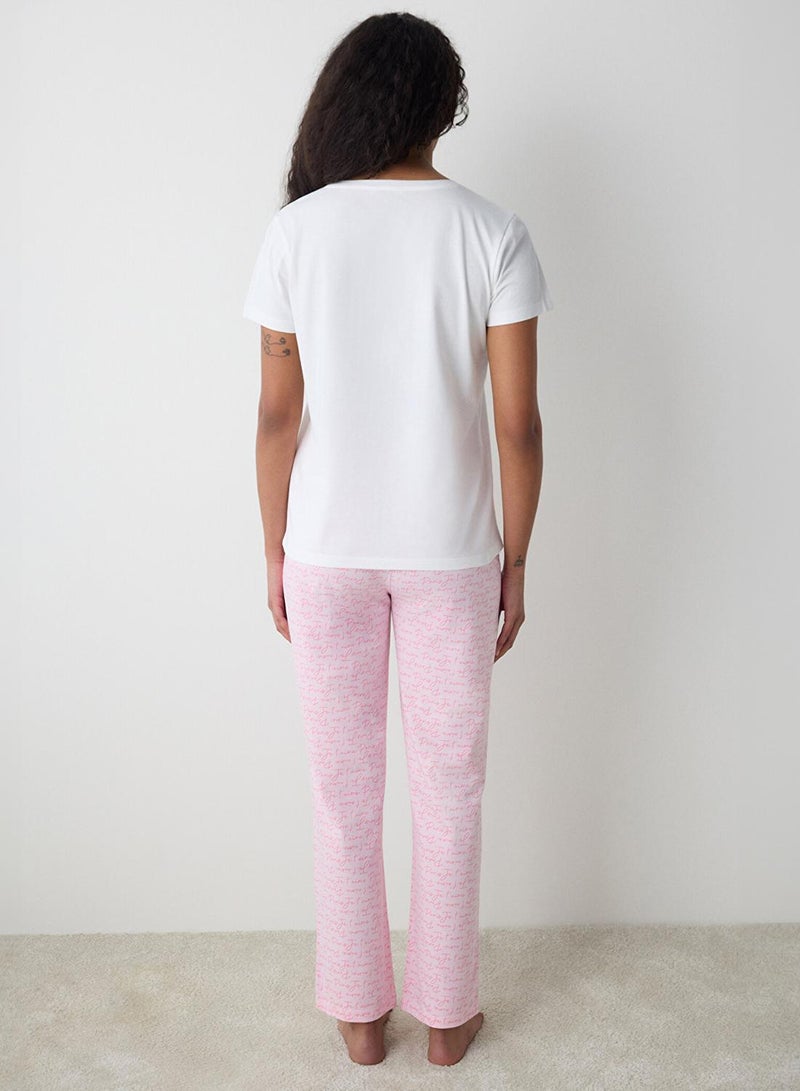 Penti Light Pink Pinkish Cotton Pyjama Set - Image 5