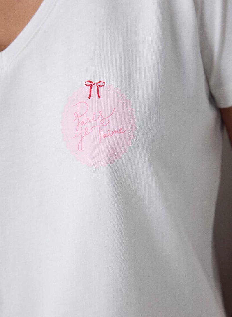 Penti Light Pink Pinkish Cotton Pyjama Set - Image 3