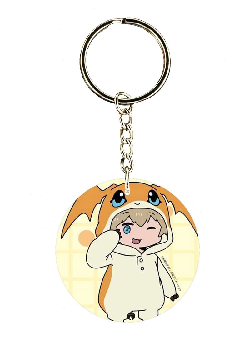 RKN Anime Digimon Double Side Printed Keychain