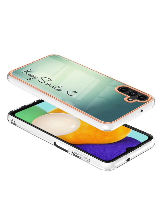 S-TOP Case For Samsung Galaxy A14 5G / 4G Electroplating Marble Dual-side IMD Phone Case - Image 4