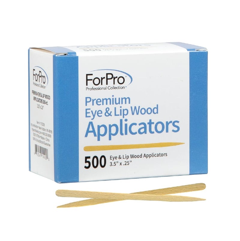 ForPro Professional Collection Premium Eye & Lip Wood Applicators, Non-Sterile, for Hair Removal Wax Application and DIY Projects, 3.5â€ L x .25â€ W, 500-Count - Image 1