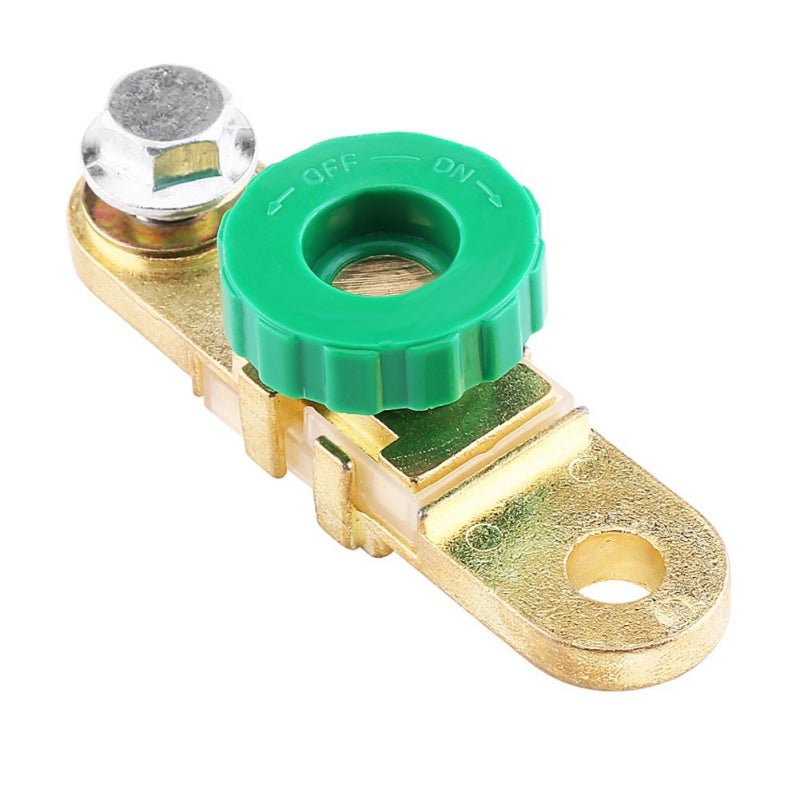 Battery Disconnect Switch: Brass Plated Zinc Alloy, Corrosion Resistant - Good Conductivity, Stable Performance, 10mm Pile Head Size for Vehicle Batteries - Image 1